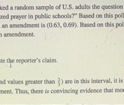 A new york times/cbs news poll asked a random sample